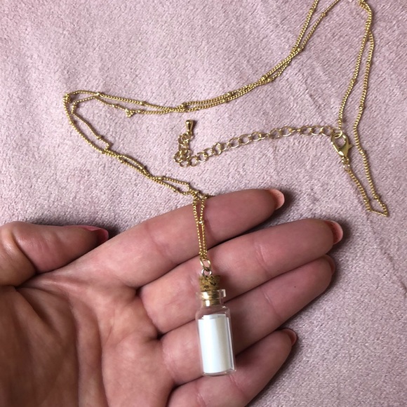 Jewelry - ‘Message in a Bottle’ Gold Necklace!